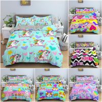 3D Unicorn Printed Duvet Cover Cartoon Style Bedding Set Luxury For Kids Boys Girls Soft Comforter Cover Home Textile