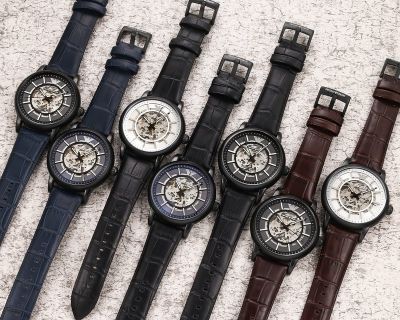 (6รูปแบบ) คุณภาพสูงนาฬิกาสำหรับผู้ชาย Original Armanis นาฬิกากลไกไฟสายหนังนาฬิกาแฟชั่นลำลองสำหรับธุรกิจสำหรับผู้ชายหลากสีเลือก