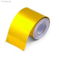 ✉✱ High Temperature Self Adhesive Heat Shield Wrap Tape Gold Roll Exhaust Pipe 5m Reflective Aluminum Foil Silver