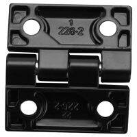 6 x Black Aluminum Furniture Cabinet Door Hinge 50mm x 50mm