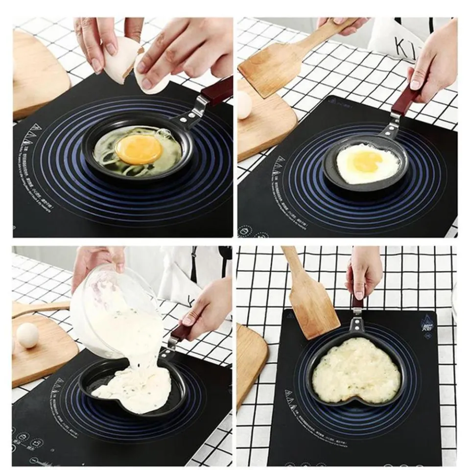 NRUDPQV Christmas Cartoon Mini Egg Pancake Frying Pan Pancake Mold Non  Stick Cookware Saucepan Breakfast Maker Egg Frying Pan Omelette Pan