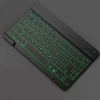 คีย์บอร์ด Bluetooth Ultra-Thin Mini Light-Emitting Keyboard แท็บเล็ตมือถือสำหรับ แล็ปท็อปคีย์บอร์ดแบ็คไลท์ไร้สาย