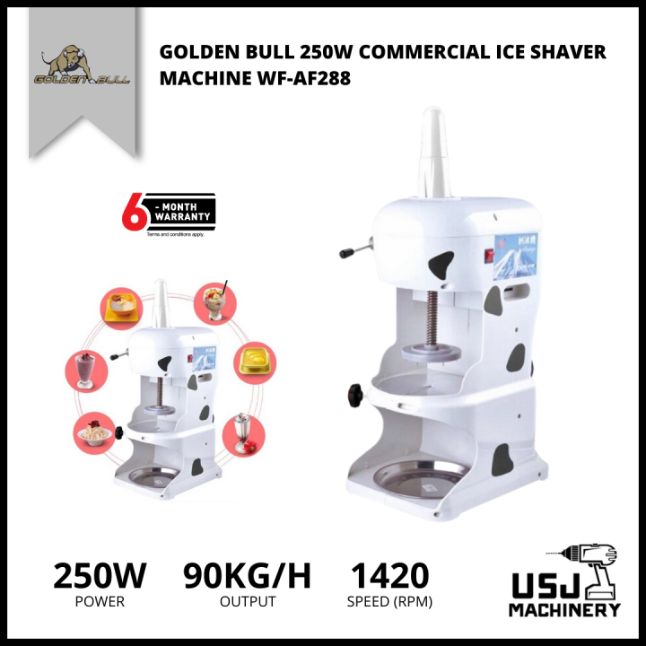 GOLDEN BULL 250W Commercial Ice Shaver Machine WFAF288 6 Months