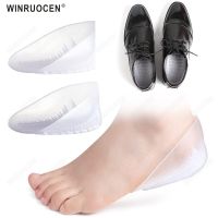 U-shaped heel Cup Pads Foot Pain Relief Insole Men Women Silicone Gel Plantar Fasciitis Heel Protector Pad Shoe Insert Shoes Accessories