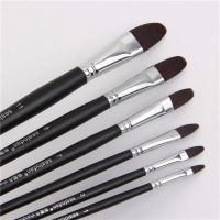 โรงงานโดยตรง Highgrade Paint Brush Set Nylon Hair Black Pole Brush Peak Paint Paint Paintbrush