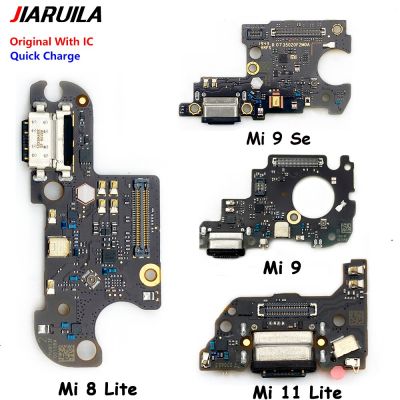 บอร์ดเฟล็กซ์แท่นชาร์จชาร์จพอร์ต USB ใหม่ของแท้เหมาะสำหรับ Xiaomi Mi 6 Mi 8 9 Se 9T Mi 10T Lite Poco หัวเชื่อมปลั๊กแท่นวาง M3