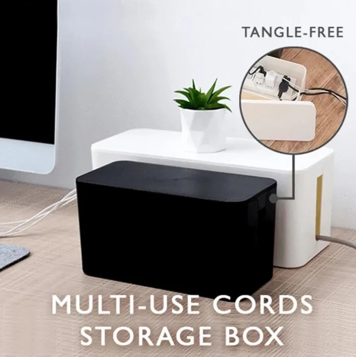 Wire Organizer Box Electrical Outlet Power Strip Case Cable Storage