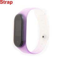 【Quality】 สายซิลิโคนใส TPU สำหรับสายรัดข้อมือ Mi Band 6 5 4 3สายนาฬิกาเปลี่ยนได้สำหรับ MiBand 4 3 Miband 6