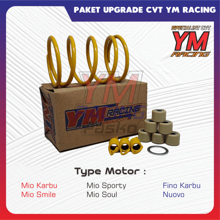 Paket Upgrade Cvt Ym Racing Rpm Mio Mio Lama Mio Soul Mio Karbu Ym Racing Lazada