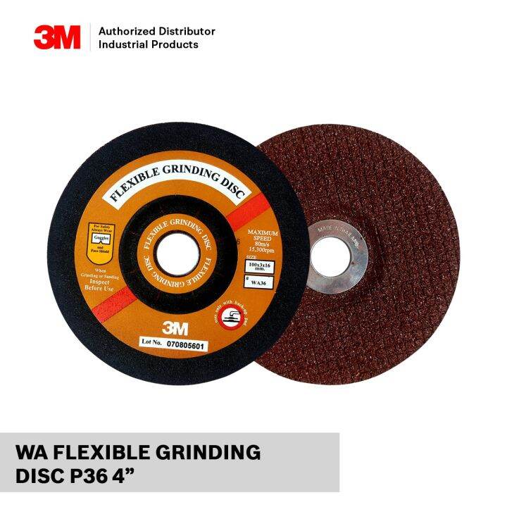 3M FLEXIBLE GRINDING DISC WA GRIT36 4INCHES Lazada PH