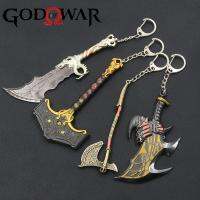 Game of War 5 Ragnarok Chain Kratos Ares Thors Blades Exile Leviathan Axe Keychain for Men Jewelry