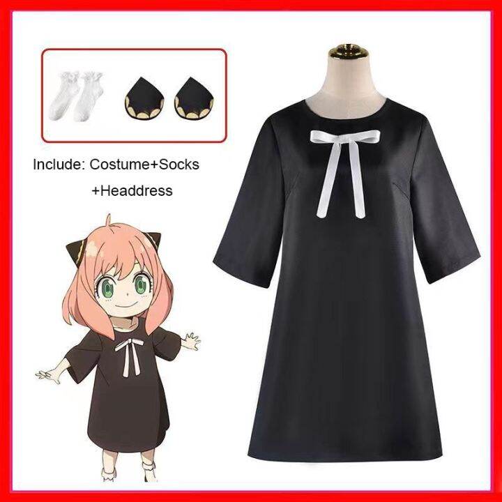 Anya Forger Cosplay Costumes Anime Spy X Family Kid Halloween Costume ...