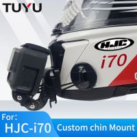 TUYU หมวกกันน็อค I70อลูมิเนียม CNC แบบปรับแต่งได้ HJC ขายึดกล้องโกโปรคางสูงสุดฮีโร่11 10 9 Insta360one X2 X3 Dakji Aso อุปกรณ์กล้องถ่ายรูป