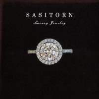 ♥️Sasitorn Jewelry แหวนเพชร​ 1.25​ กะรัต​​ เพชรเกรดดีที่สุดงานเทียบเพชรแท้ สวยหรู ใส่ออกงาน ใส่สลับแท้ ให้ของขวัญ​ เงินแท้ชุบทองคำขาว ST103