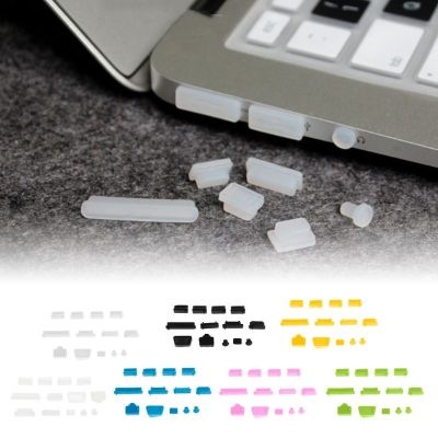 13PCS Anti-Dust Plugs Soft Silicone Data Port USB Protector Set Laptop Jacks Dustproof Cover Stopper Notebook Accessories
