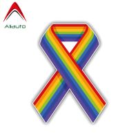 Aliauto Personality Car Sticker Gay Pride Rainbow Funny PVC Decal Cover Scratches for Tucson Megane 2 Hyundai Honda 13cm*10cm Bumper Stickers Decals