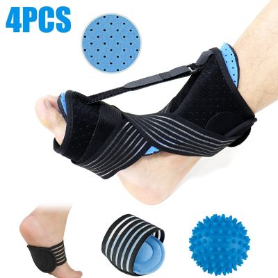 Plantar Fasciitis Night Splint for Plantar Fasciitis Adjustable Plantar Fasciitis Splint with Massage Ball and Bandage