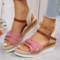 ผู้หญิง Espadrilles แพลตฟอร์มรองเท้าแตะสบายๆสายรัดข้อเท้า Wedge Sandles สำหรับผู้หญิงฤดูร้อน2023หนา Gladiator Sandalias Mujer