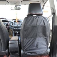 Car Rear Seat Back Cover Protector Anti Kicking Mat Pad Storage Bag Organizer Automotive Interior Accessories