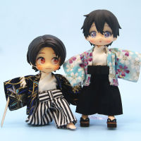 OB11 Doll Clothes set suitable for ob11 gsc Nendoroid kimono and yukata three-piece Japanese style doll accessories