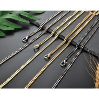 สายโซ่ สายกระเป๋าโซ่ สายโซ่โลหะ  รุ่นโซ่แบนจิ๋ว หน้ากว้าง 4.5 MM. CHAIN STRAP