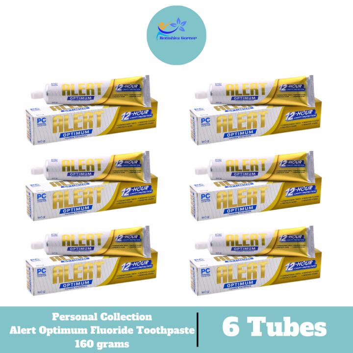 Personal Collection Alert Fluoride Toothpaste 160 grams ( 6 Tubes ) Lazada PH