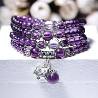 Zodiac Purple Crystal Bracelet Womens Multi Loop Multi Layer Transfer Bracelet Student Birthday Gift 2TUD 2TUD