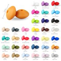 【YF】◙✕  50Pcs 12mm Lentil Silicone Beads Perle Dentition Food Grade Baby Teether Bead Teething Necklace Nursing