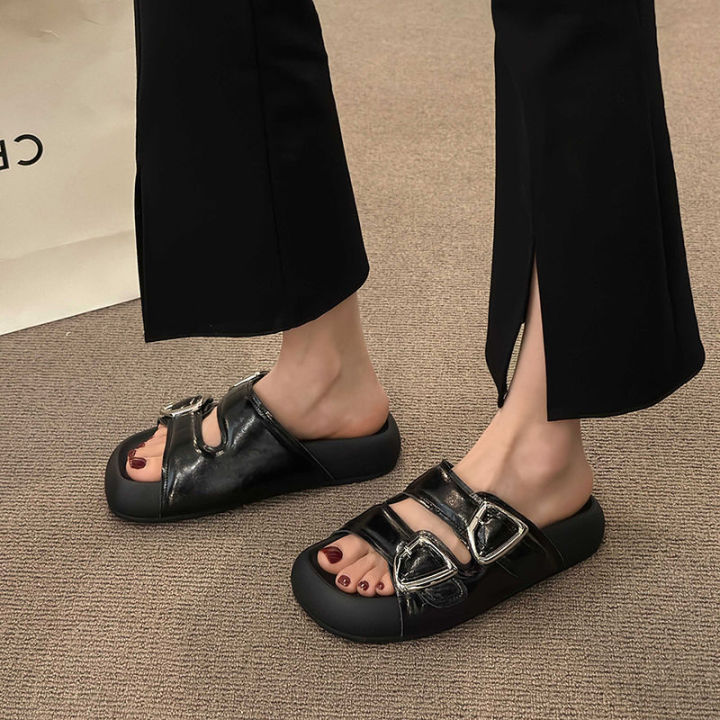 womens-slippers-with-drooping-feeling-summer-2023-new-fashion-closed-toe-slip-on-platform-slippers-outer-wear