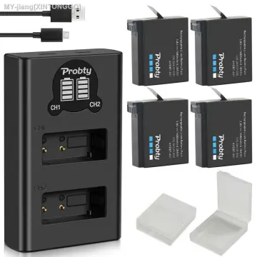 HSU 2-Pack Replacement Battery & LED Dual Charger for GoPro 11/10