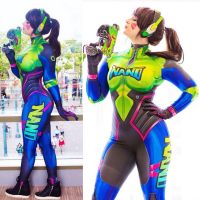 ชุดเสื้อผ้า Zentai นาโนโคล่า D. Va สกินคอสเพลย์แต่งกายหญิงผู้หญิง DVA นาโนโคล่าซูเปอร์ฮีโร่ชุดคอสเพลย์สำหรับเด็กผู้ใหญ่เด็ก