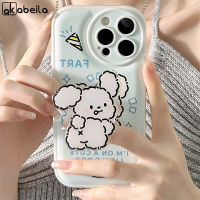 AKABEILA เคสโทรศัพท์มาใหม่ล่าสุดลายการ์ตูนสุนัขสำหรับ IPhone 11 13 12 14 Pro Max XR X XS Max 6 7 8 Plus SE 2020ฝาครอบเต็มรูปแบบซิลิโคนนิ่มขาตั้งโทรศัพท์แม่พิมพ์กลม