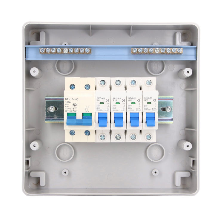 กล่องกระจาย-4-ทิศทางกันน้ำ-4mcb-สวิตช์หลัก-100a-กล่องแยก-230v-สำหรับ-home