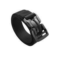 Tactical Belt Magnetic Buckle Quick Release Elastic Belt Casual Nylon Tooling Training Belt Men Trousers Belt Cable Management