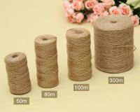 “：】、‘ 50/80/100Meters Natural Vintage Jute Rope Cord String Twine Burlap Rion Crafts Sewing DIY Jute Hemp Wedding Party Decoration