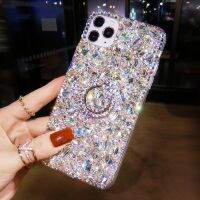 【Enjoy electronic】 Luxury 3D Rhinestone Diamond Case For iPhone 13 12 11 Pro Max 12mini 7 8 Plus SE2020 X XS XR XSMax Colored Bump Stand Back Cover