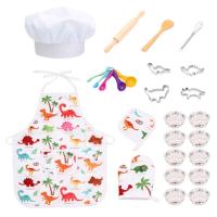 Childrens Baking Set Pastel Role Play Toys Kids Cooking and Baking Gift Set for The Kitchen Kids Baking Set for Girls &amp; Boys Gift for Ages 3 pretty well