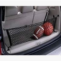 Car Back Rear Trunk Organizer Net Mesh Seat Nylon Elastic String Holder Universal Car Storage Bag Pocket Auto Organizer