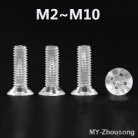 Acrylic Plastic Screw M2 M3 M4 M5 M6 M8 M10 Phillips Transparent Screws Nylon PC Countersunk Head Flat Head Cross Acrylic Screw