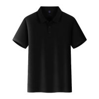Summer Mens Polo Shirt New High-quality Solid Color Mens Lapel Top Business Men Clothing Fashion Slim Short Sleeve Mens Shirt