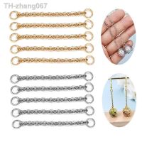 3/5cm 20pcs Stainless Steel Earring Extension Chain Connect Necklace Bracelet Tail Chains Jewelry Making DIY Earrings Craft