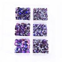 1288pcs Mix Sizes Purple Velvet Hot Fix Flatback камень Crystal Glass Strass стразы Hotfix Rhinestones For Decoration B3985 Phone Camera Flash Lights