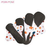 Mora Mona Women Washable Panties Liners For Menstruation Reusable Bamboo Charcoal Feminine Hygiene Cloth Menstrual Pad