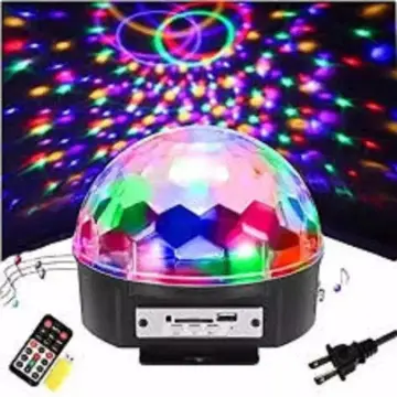 Led Crystal Magic Ball Light With Bluetooth |