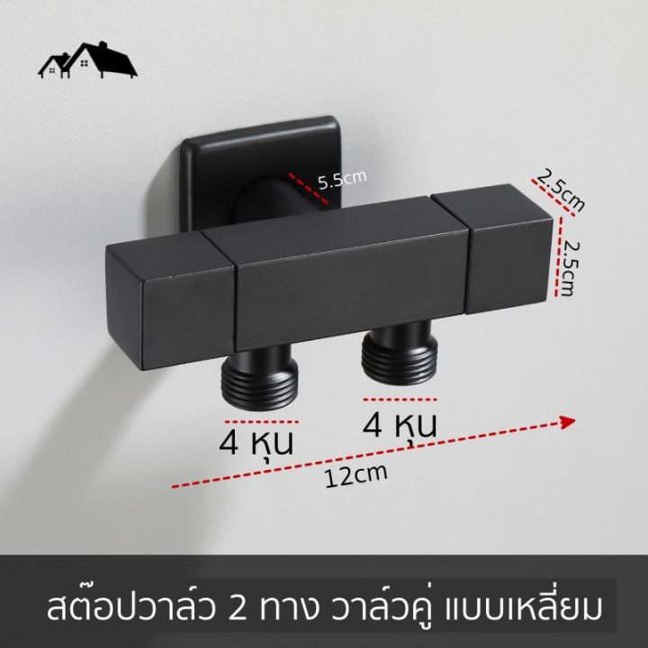 ขายดีอันดับ1-va-01-สต๊อปวาล์ว-วาล์วฝักบัว-วาล์วชักโครก-วาล์วเดี่ยว-วาล์วคู่-nordic-style-สีดำ-เคลือบผิว-5-ชิ้น-ไม่เป็นสนิม-ส่งทั่วไทย-ก็-อก-ซัน-ว่า-วาว-ก็-อก-น้ำ-ก็-อก-ติด-ผนัง-ต่อ-ก็-อก-น้ำ