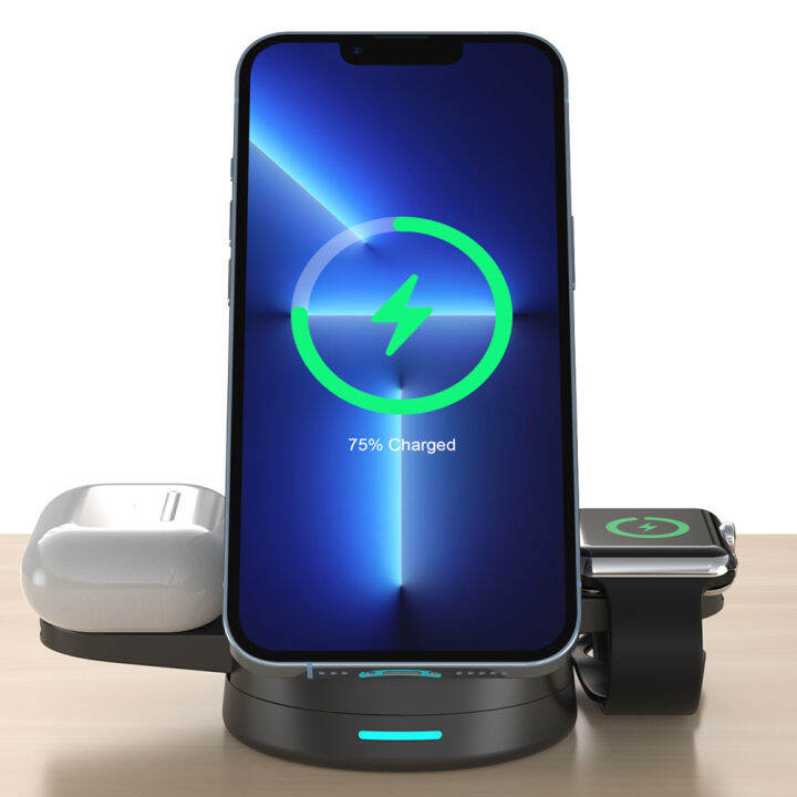 3-in-1-wireless-chargers-stand-สำหรับ-13-12-pro-max-mini-แท่นชาร์จแม่เหล็กสำหรับ-pro-charger