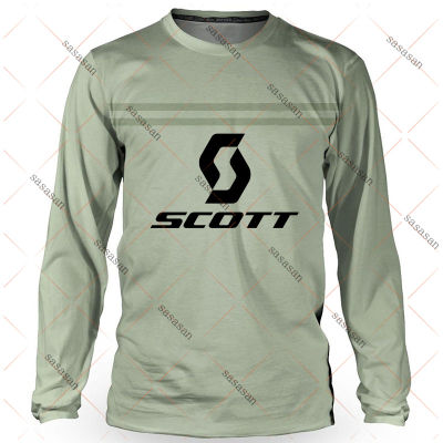 2021 Scott Downhill Cycling Jersey BMX Mountain Bike Cross Country DH Motor Speed Conquest MTB Long Sleeve Sweatshirt FXR Bike