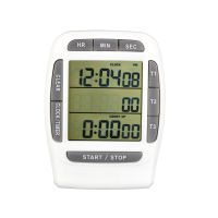 Magnet Laboratory Time Timer 3 Channel LCD Digitale Electrical Clock Countdown Stopwatch For Kitchen Egg Cooking Reminder Tools