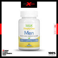 Super Nutrition : SimplyOne Mens Multivitamin + Supporting Herbs 90 Tablets / A Blend of Vitamins, Minerals, Botanicals, and Super Nutrients Formulated Specifically to Support Men’s Health, Immune System and Energy Production