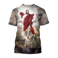 ร้อนขายพระเยซูคริสต์ผู้ชายเสื้อยืด3d พิมพ์ย้อนยุคพระเยซูเสื้อยืดแขนสั้นขนาดใหญ่ยอดประเดิมผู้ชายเสื้อ